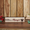 Seasons Crest Sign Born In A Manger Block Sign 3x13