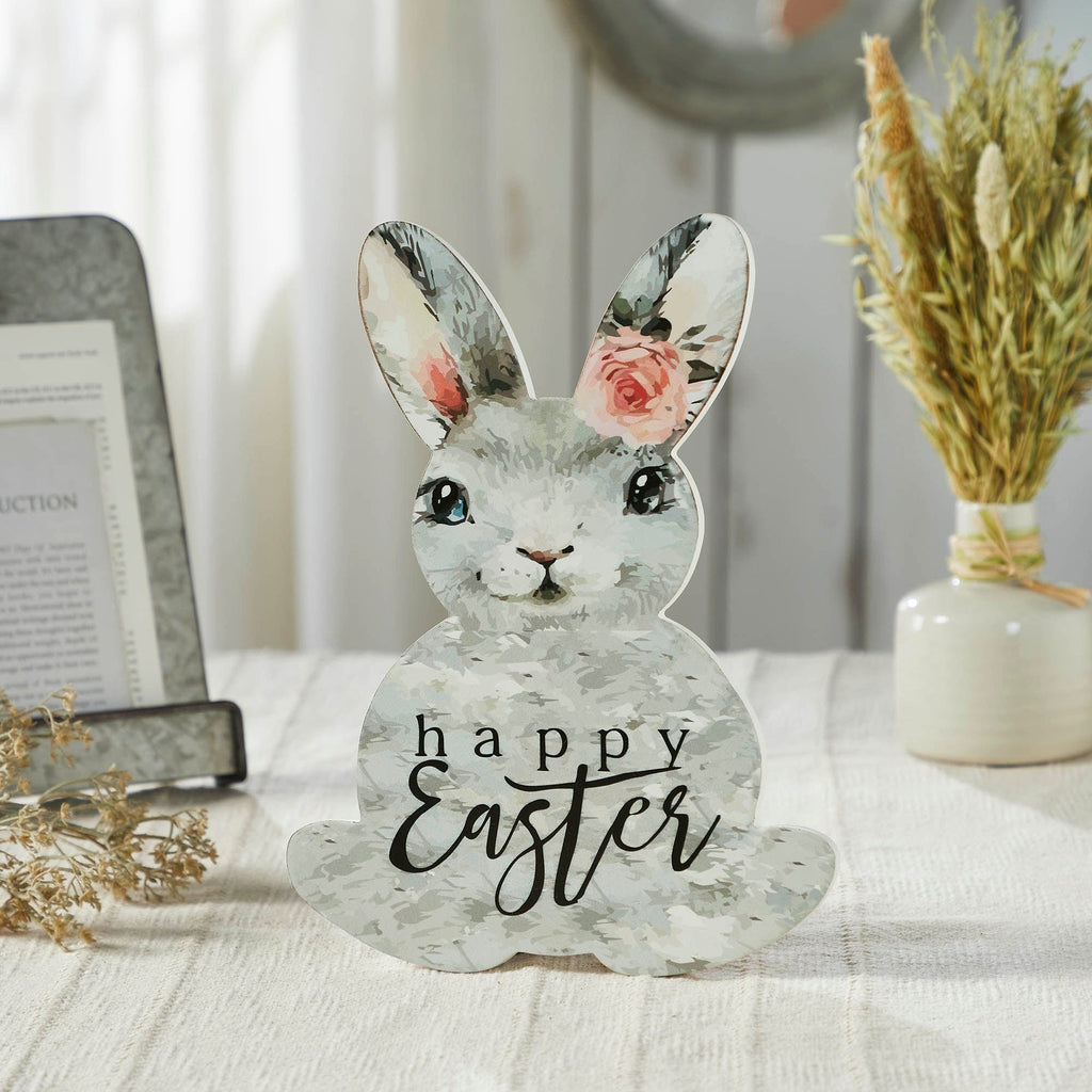 Bunny Sign Store Bunny Hop Happy Easter Bunny MDF Wall Sign 12x9x0.5