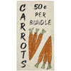 Seasons Crest Sign Carrot Wooden Sign 15x8