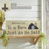 Seasons Crest Sign Celebrate Grace He Is Risen Just As He Said MDF Wall Sign 8x19x1
