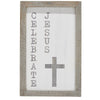 Seasons Crest Sign Celebrate Jesus Wooden Shadow Box Frame 15x9x1