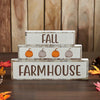 Fall Farmhouse Pumpkins Block Sign Set of 3 Sizes - The Village Country Store 