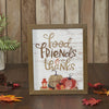 Seasons Crest Sign Food Friends & Thanks Wall Sign 12x10