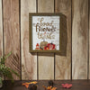 Seasons Crest Sign Food Friends & Thanks Wall Sign 12x10