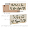 Gather & Be Thankful Wheat Stalks MDF Sign 7x16 - The Village Country Store 