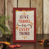 Give Thanks In Everything Fall Leaves Wall Sign 12x8 - The Village Country Store 