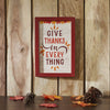 Give Thanks In Everything Fall Leaves Wall Sign 12x8 - The Village Country Store 