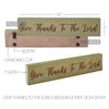 Give Thanks To The Lord Green Base MDF Sign 3x14 - The Village Country Store 