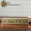 Give Thanks To The Lord Green Base MDF Sign 3x14 - The Village Country Store 