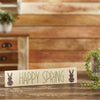 Seasons Crest Sign Happy Spring Wooden Sign 3x14