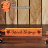 Harvest Blessings Fall Leaves MDF Sign 2.75x13 - The Village Country Store 