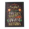 Harvest Blessings Phrases Black Border Wall Sign 16x12 - The Village Country Store 