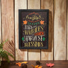 Harvest Blessings Phrases Black Border Wall Sign 16x12 - The Village Country Store 