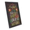 Harvest Blessings Phrases Black Border Wall Sign 16x12 - The Village Country Store 