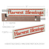 Harvest Blessings w/ Mini Stars MDF Sign 3x14x1 - The Village Country Store 