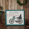 Have Yourself A Merry Little Christmas Bicycle Wall Hanging Sign 13x16 - The Village Country Store 