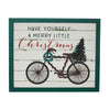 Have Yourself A Merry Little Christmas Bicycle Wall Hanging Sign 13x16 - The Village Country Store 