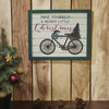 Have Yourself A Merry Little Christmas Bicycle Wall Hanging Sign 13x16 - The Village Country Store 