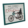 Have Yourself A Merry Little Christmas Bicycle Wall Hanging Sign 13x16 - The Village Country Store 