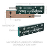 Have Yourself A Merry Little Christmas Green Block Sign 3x10 - The Village Country Store 