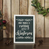 Have Yourself A Merry Little Christmas Green Wall Hanging Sign 15x11 - The Village Country Store 