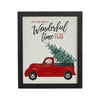 It's The Most Wonderful Time Truck Framed Wall Hanging Sign 12x10 - The Village Country Store 