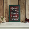 Jesus Is The Reason Plaid Framed Wall Hanging Sign 12x8 - The Village Country Store 