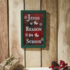 Jesus Is The Reason Plaid Framed Wall Hanging Sign 12x8 - The Village Country Store 