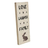 Seasons Crest Sign Love Laughter Family Wooden Sign 14.5x5.5
