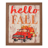 Shiplap Hello Fall Red Truck Wall Sign 13x11 - The Village Country Store 