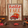 Shiplap Hello Fall Red Truck Wall Sign 13x11 - The Village Country Store 