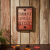 Shiplap Natural Thankful Grateful Blessed Wall Sign 13x9 - The Village Country Store 