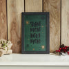 Silent Night Holy Night Framed Wall Hanging Sign 12x8 - The Village Country Store 