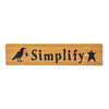 Simplify Prim Stars w/ Raven Mustard Base MDF Sign 2.75x13 - The Village Country Store 