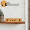 Simplify Prim Stars w/ Raven Mustard Base MDF Sign 2.75x13 - The Village Country Store 