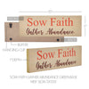 Sow Faith Gather Abundance Green Base MDF Sign 5x15 - The Village Country Store 