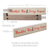 Thankful This & Every Season Cream Base MDF Sign 3x15 - The Village Country Store 