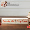 Thankful This & Every Season Cream Base MDF Sign 3x15 - The Village Country Store 