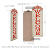 Welcome MDF Wall Sign Harvest Color 18x6 - The Village Country Store 