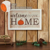 Welcome To Our Home Pumpkin Wall Sign 10x16 - The Village Country Store 