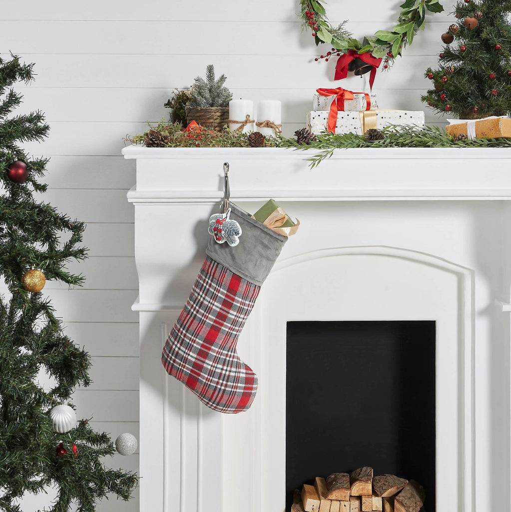 Gregor Plaid Stocking 12x20 - The Village Country Store