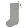 Yuletide Burlap Dove Grey Snowflake Stocking 12x20 - The Village Country Store