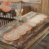 Harvest Blessings Natural Stencil Pumpkin Runner 12x60 - The Village Country Store 