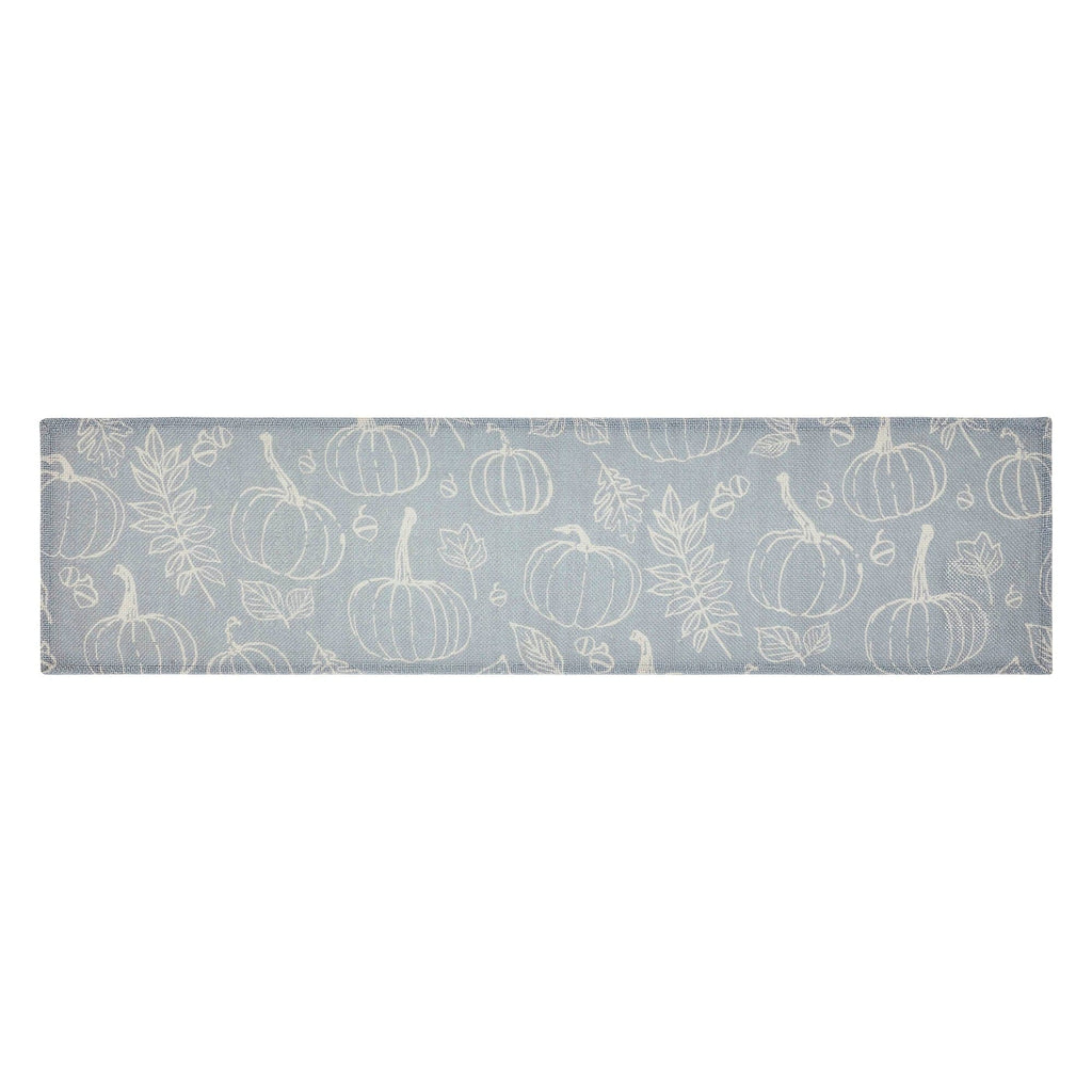 Silhouette Pumpkin Grey Runner 12x48 - The Village Country Store