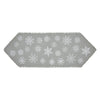 Yuletide Burlap Dove Grey Snowflake Runner 12x36 - The Village Country Store 