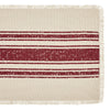 Yuletide Burlap Red Stripe Runner 12x36 - The Village Country Store