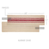 Yuletide Burlap Red Stripe Runner 12x48 - The Village Country Store