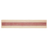 Yuletide Burlap Red Stripe Runner 12x72 - The Village Country Store