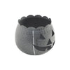 Seasons Crest Tealight Candle Holder Jack-O-Lantern Candle Holder Antique Grey 6.25x7.5x7.5