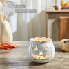 Seasons Crest Tealight Candle Holder Jack-O-Lantern Candle Holder Antique White 4.25x5.25x5.25
